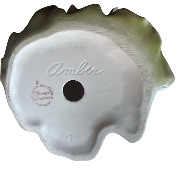 Florence Ceramics “Amber” Porcelain Figurine Moss Dress Lace Bodice vintage ‘57 - Picture 10 of 15